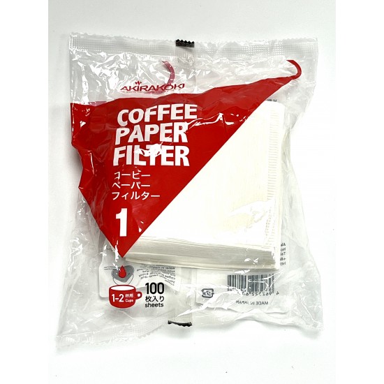 正晃行 漂白濾紙(100入) Akirakiko Coffee Paper Filter (100 Sheets/Bag)